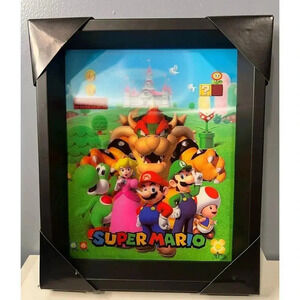 NIB Super Mario Brothers Shadow Box 3D Wall Art